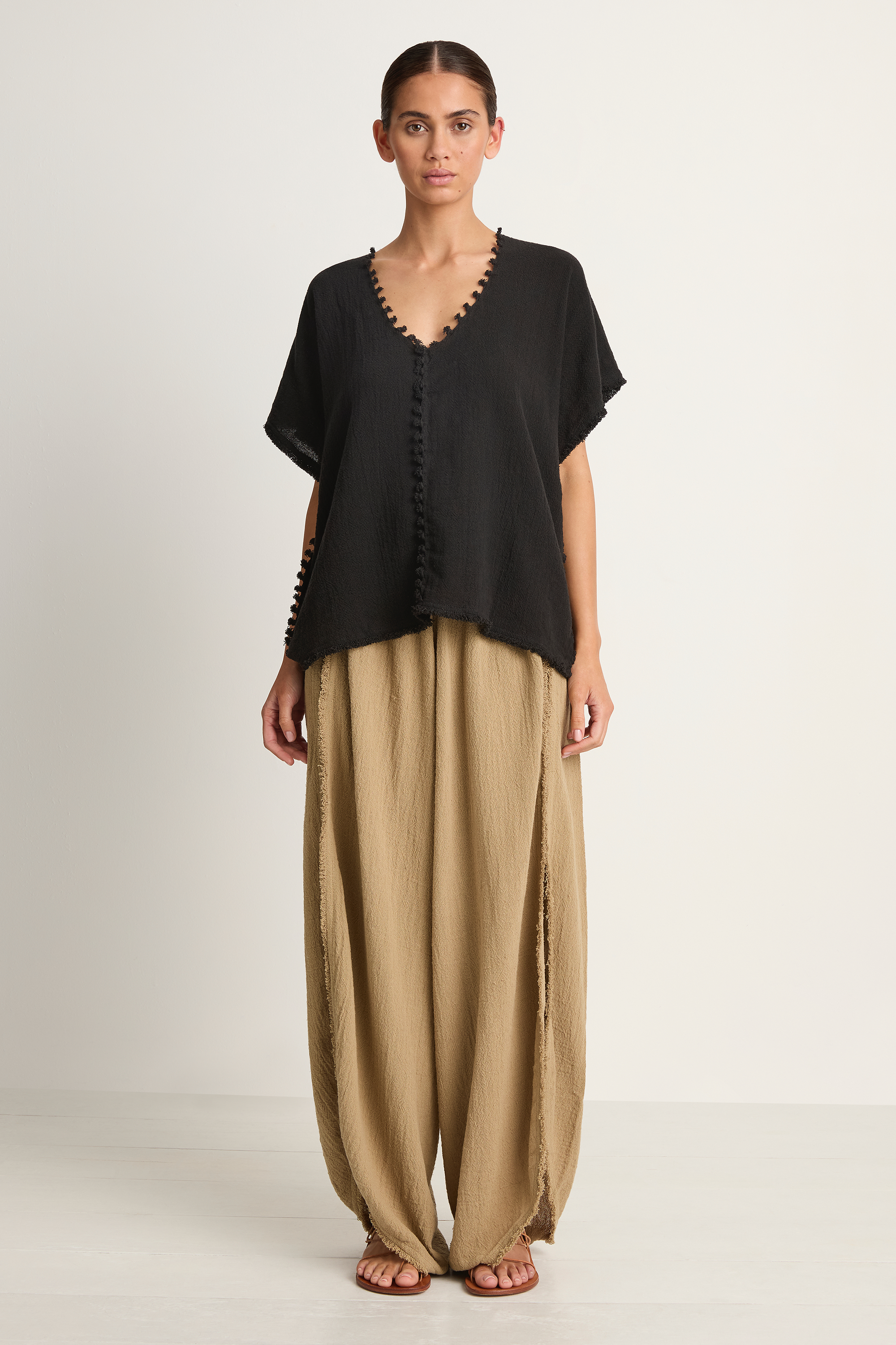 Caravana Xubue Wide Leg Pant - Sepia Tint