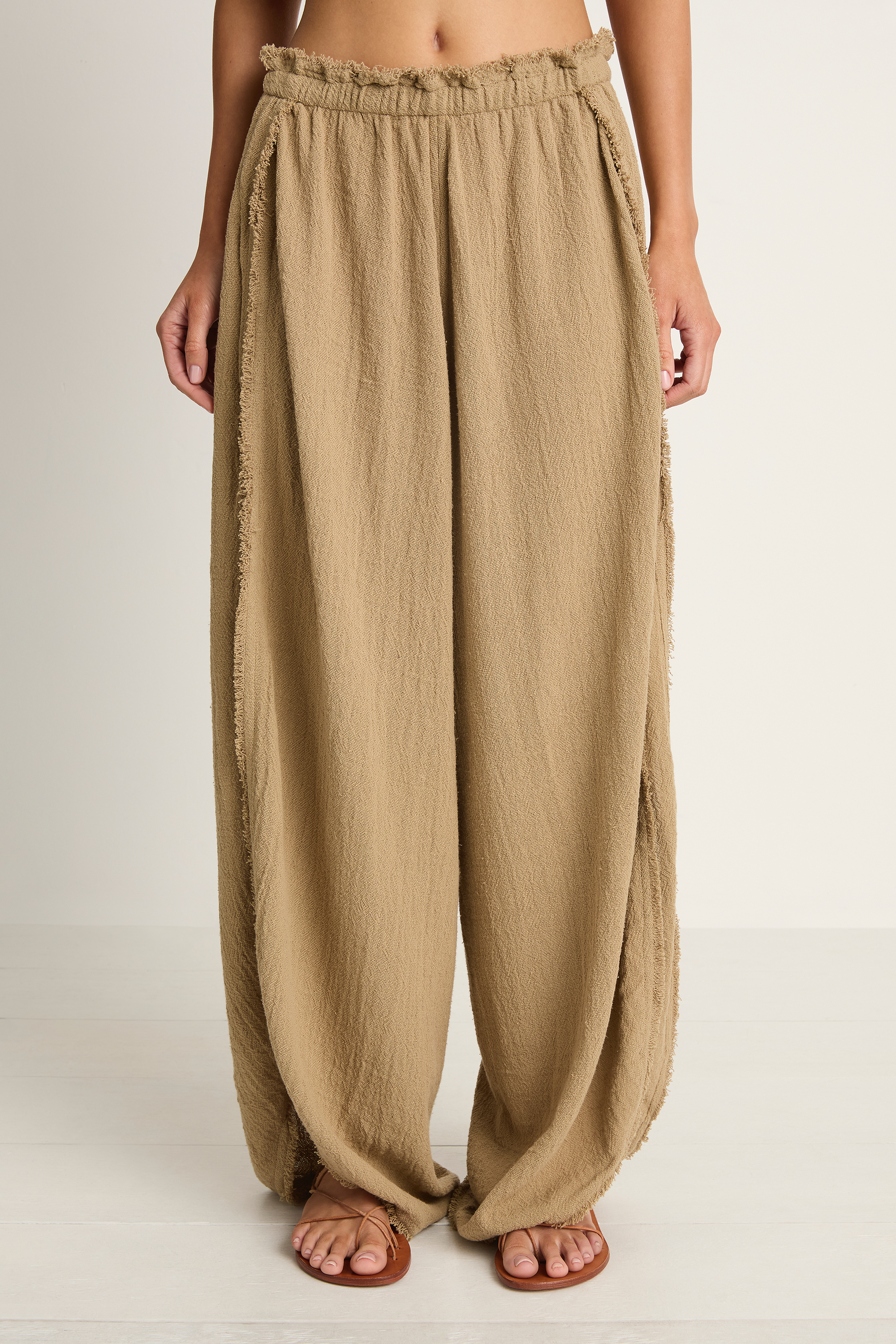 Caravana Xubue Wide Leg Pant - Sepia Tint