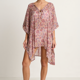 Natalie Martin Paulina Mini Caftan - Artichoke Stone