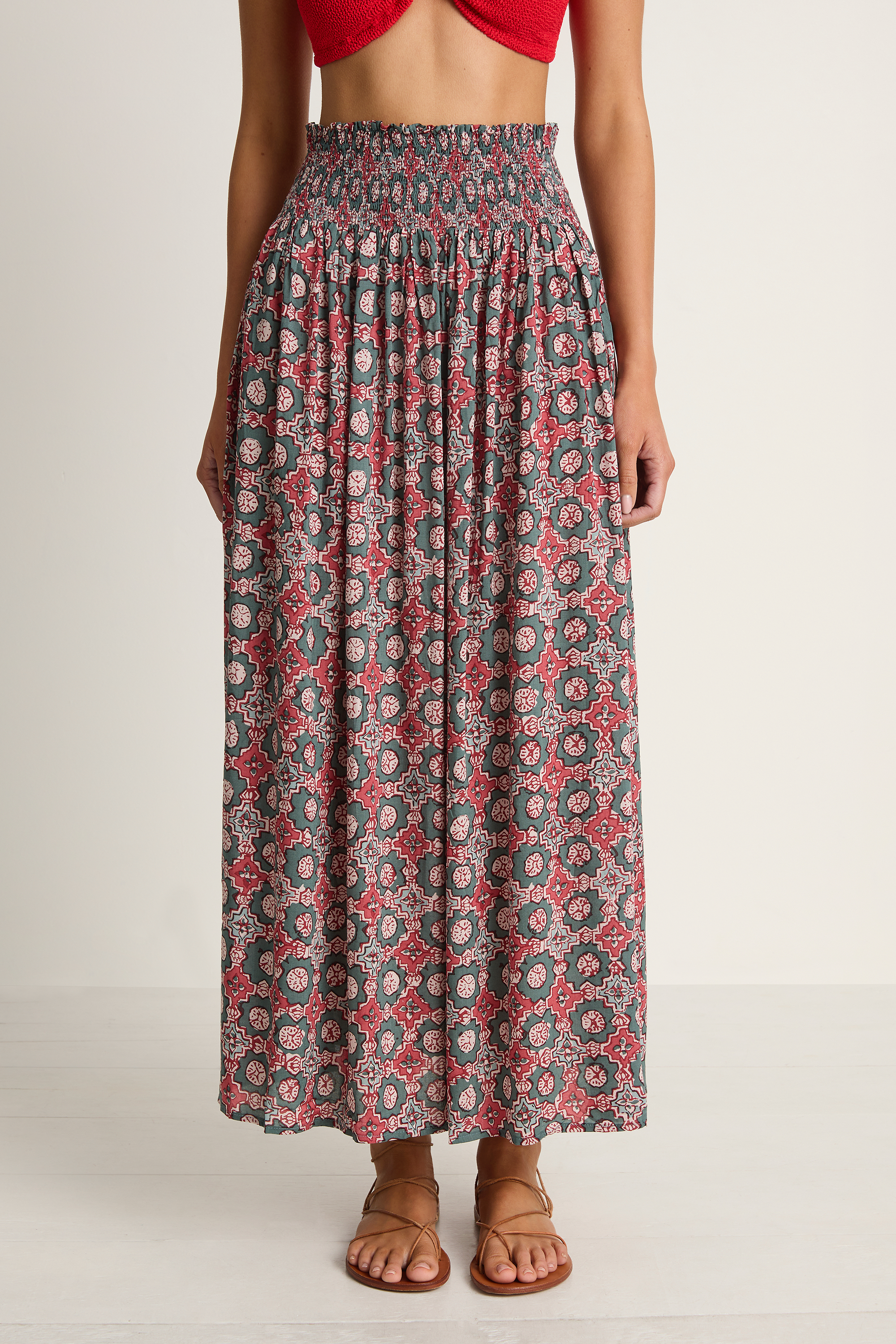 Natalie Martin Bella Skirt - Spanish Tile Jade