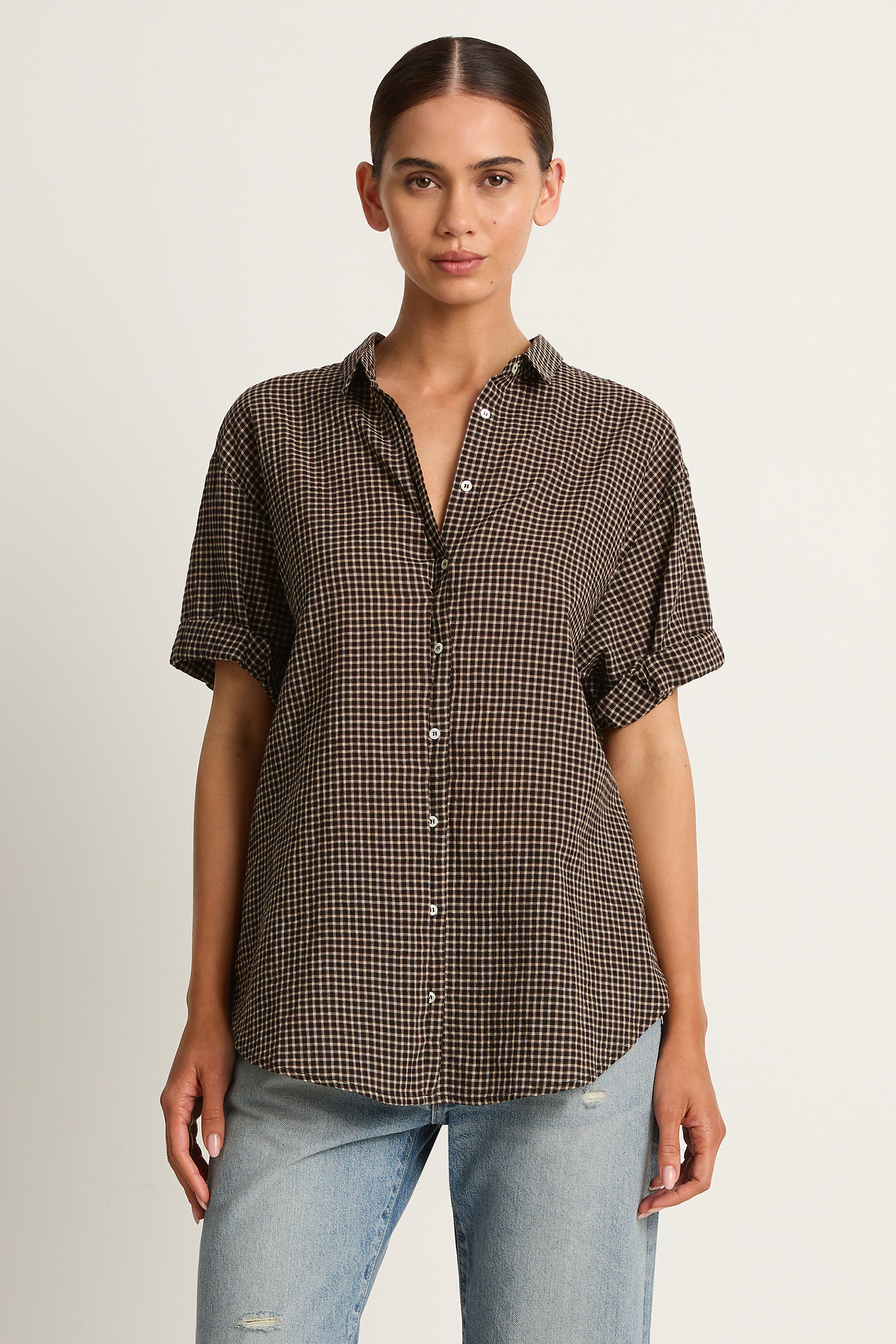 Xirena Channing Shirt - Black Pepper