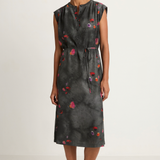 Raquel Allegra Zaire Dress - Petal Black