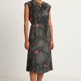 Raquel Allegra Zaire Dress - Petal Black