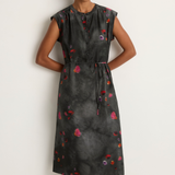 Raquel Allegra Zaire Dress - Petal Black