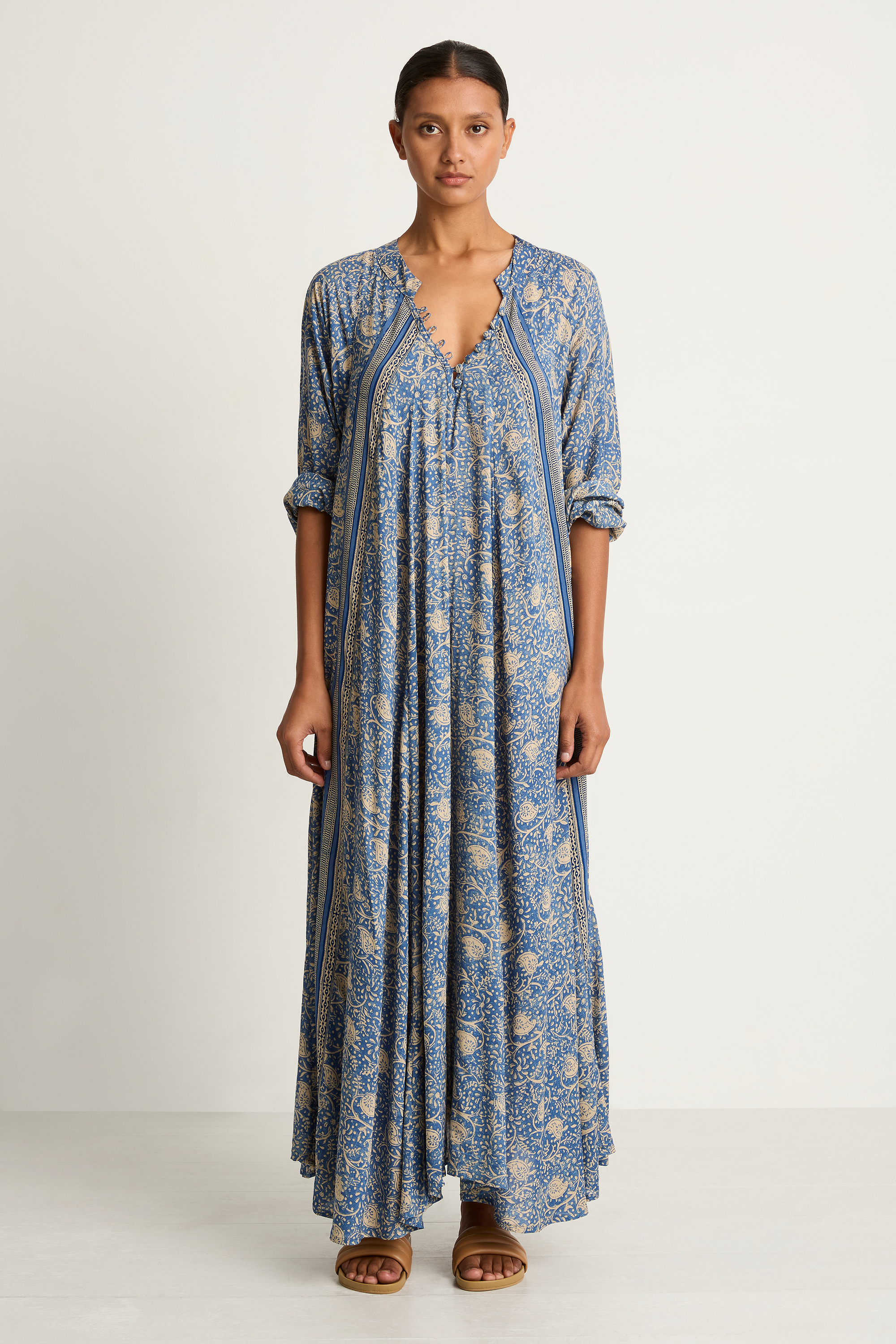 Natalie Martin Fiore Maxi - Water Lily Blue