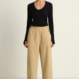 Le Bon Shoppe Corduroy Arc Pants - Khaki