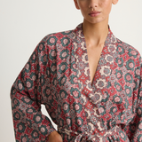 Natalie Martin Diane Smoking Jacket - Spanish Tile Combo