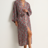Natalie Martin Diane Smoking Jacket - Spanish Tile Combo