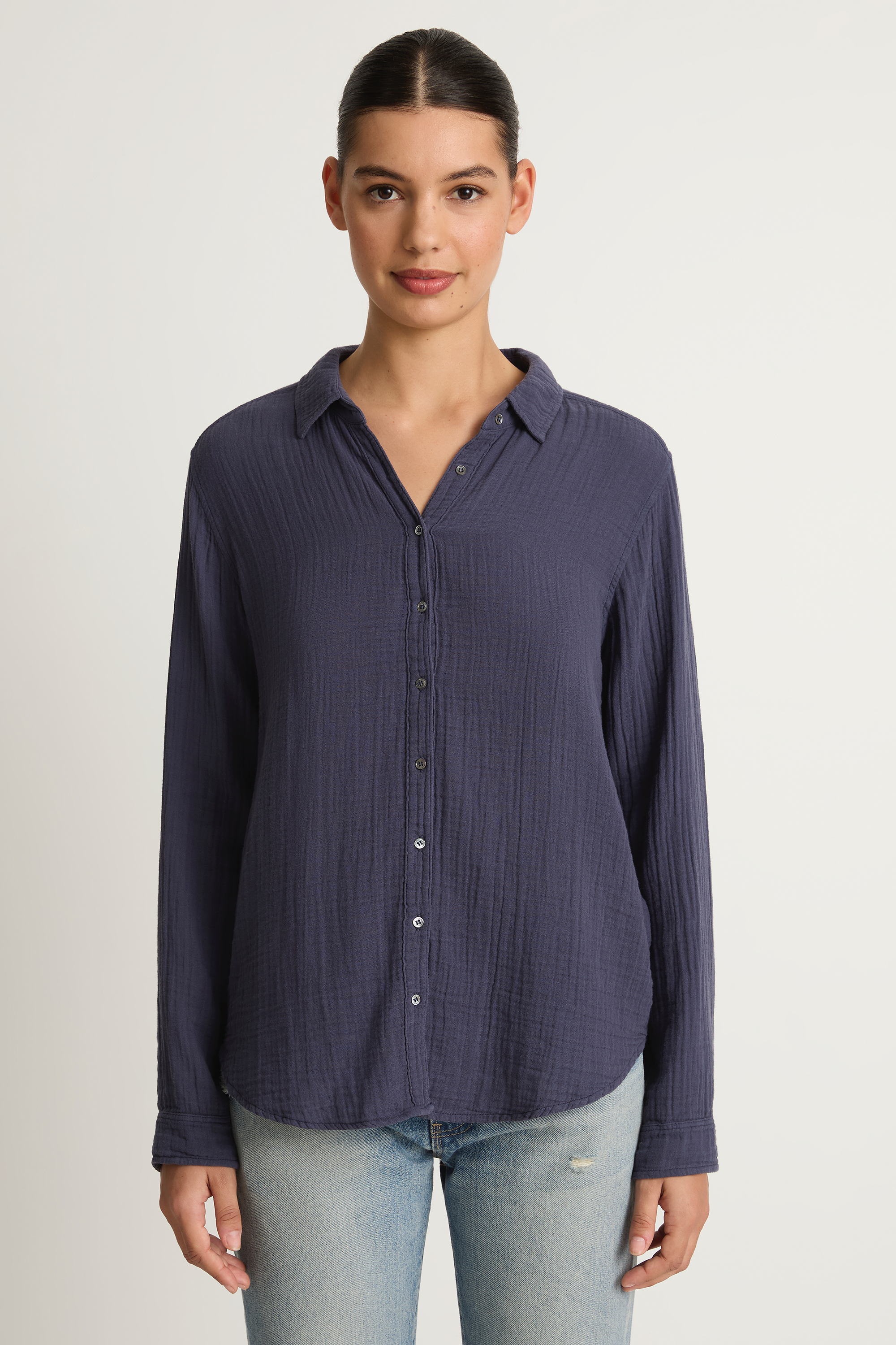 Xirena Scout Shirt - Charcoal Blue