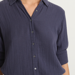 Xirena Scout Shirt - Charcoal Blue