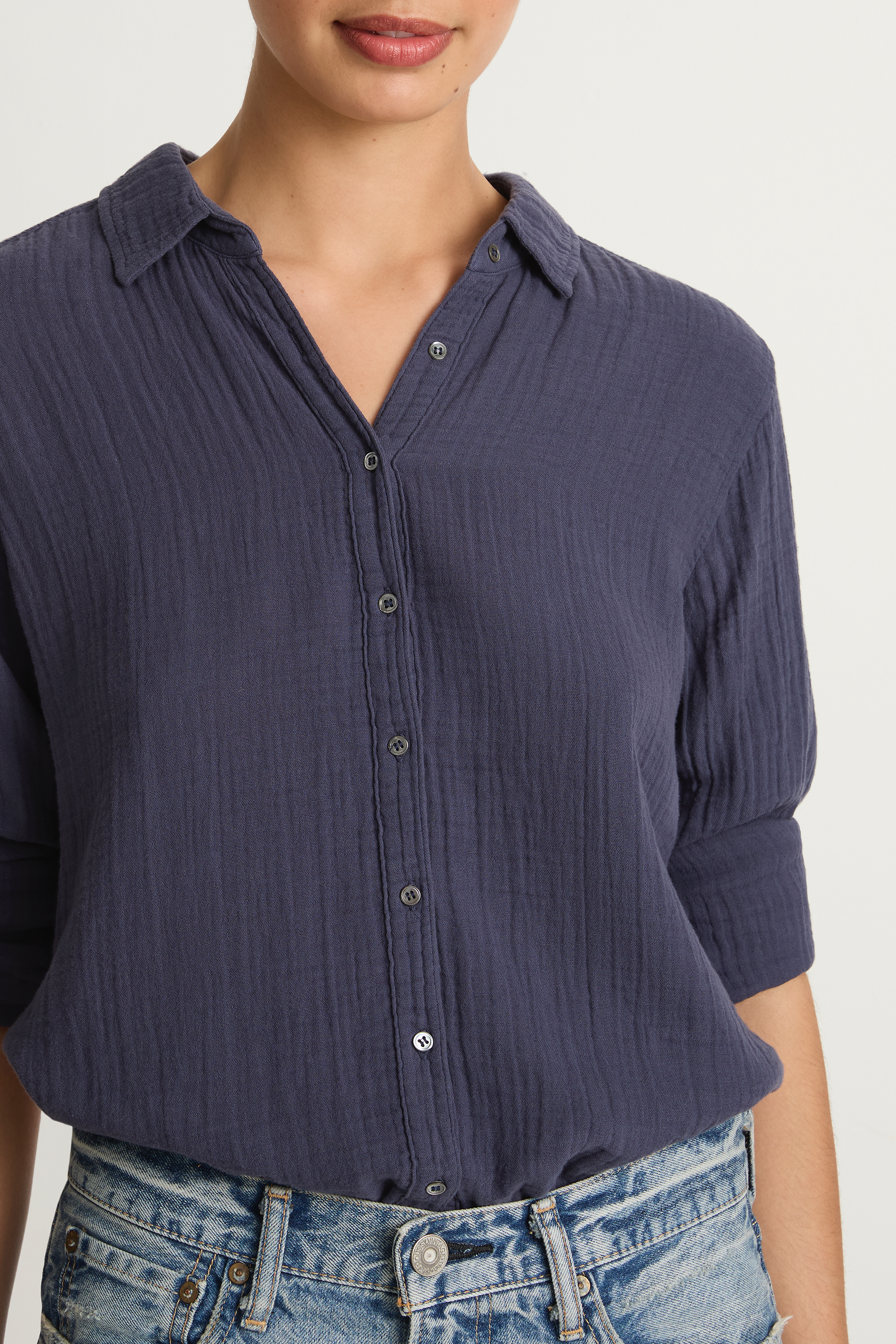 Xirena Scout Shirt - Charcoal Blue