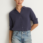 Xirena Scout Shirt - Charcoal Blue
