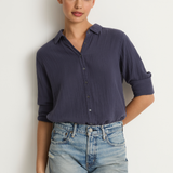 Xirena Scout Shirt - Charcoal Blue