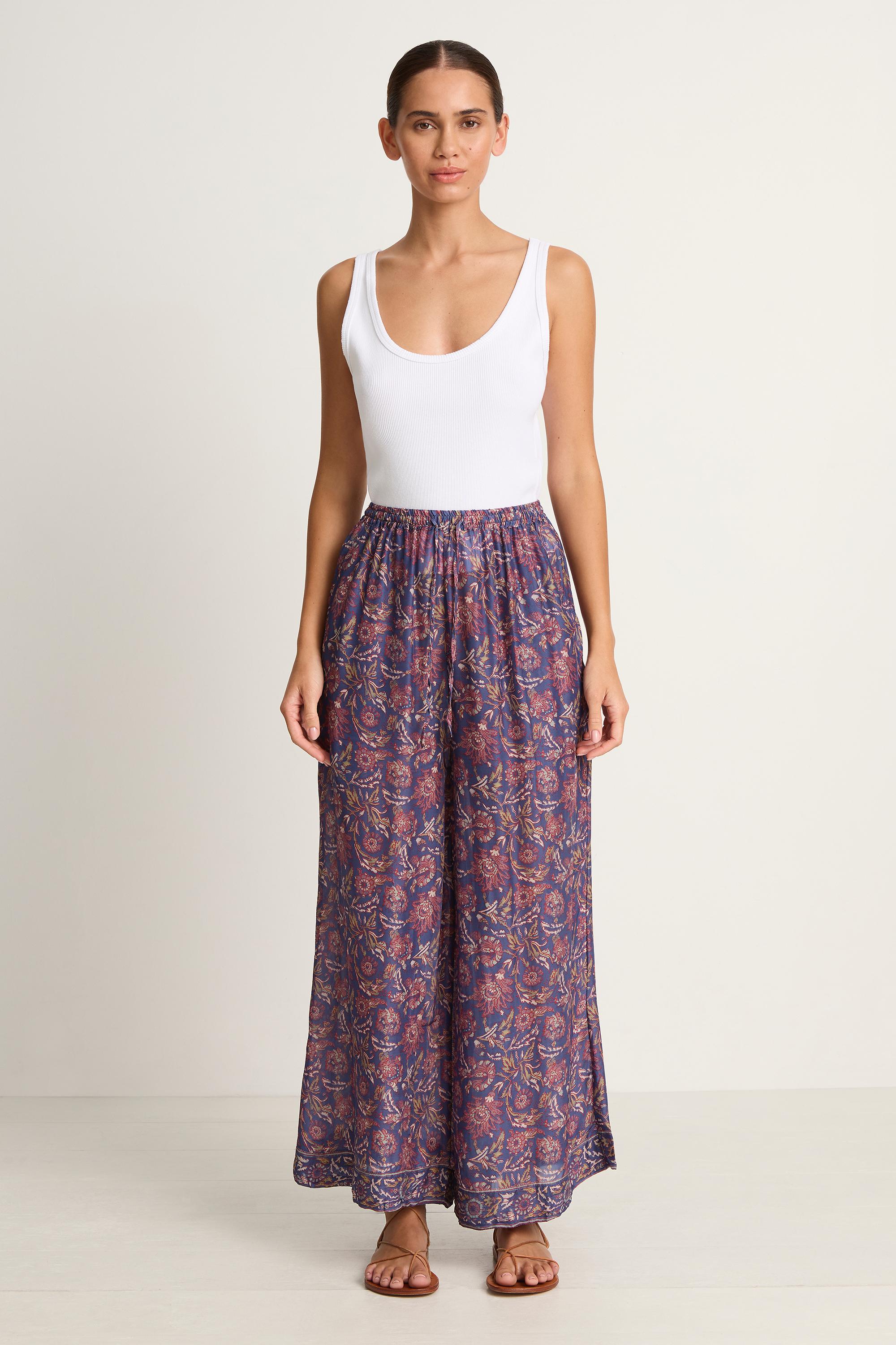 Natalie Martin Lauren Pant - Artichoke Mariner