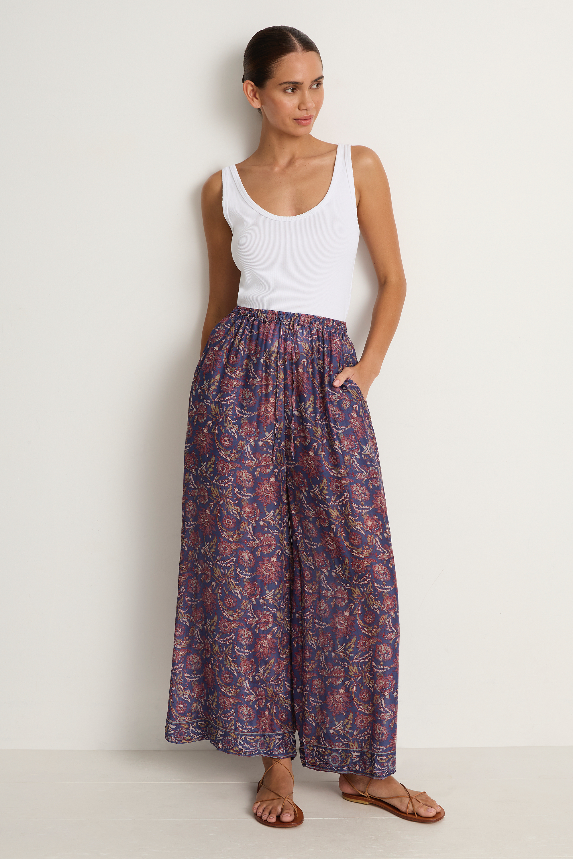 Natalie Martin Lauren Pant - Artichoke Mariner