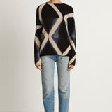 Suzusan Cashmere Seamless Long Pullover - Black / Sand
