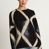 Suzusan Cashmere Seamless Long Pullover - Black / Sand