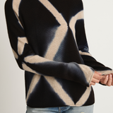 Suzusan Cashmere Seamless Long Pullover - Black / Sand