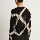 Suzusan Cashmere Seamless Short Cardigan - Black/Sand