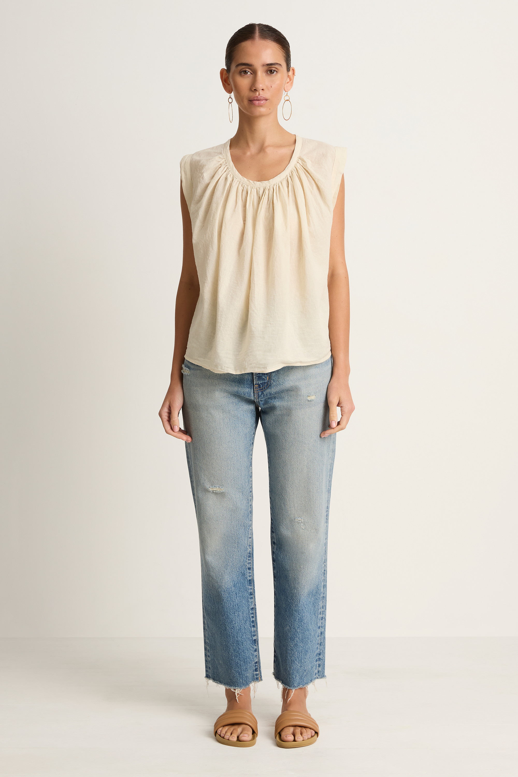 Elsa Esturgie Pastel Top - Ecru