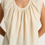 Elsa Esturgie Pastel Top - Ecru