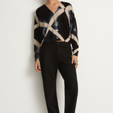 Pas De Calais Brushed Cotton Back Satin Baker Pants - Black
