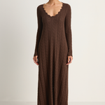 SPELL Lou Lou Knit Gown - Cacao