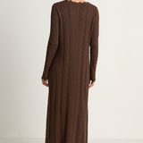 SPELL Lou Lou Knit Gown - Cacao