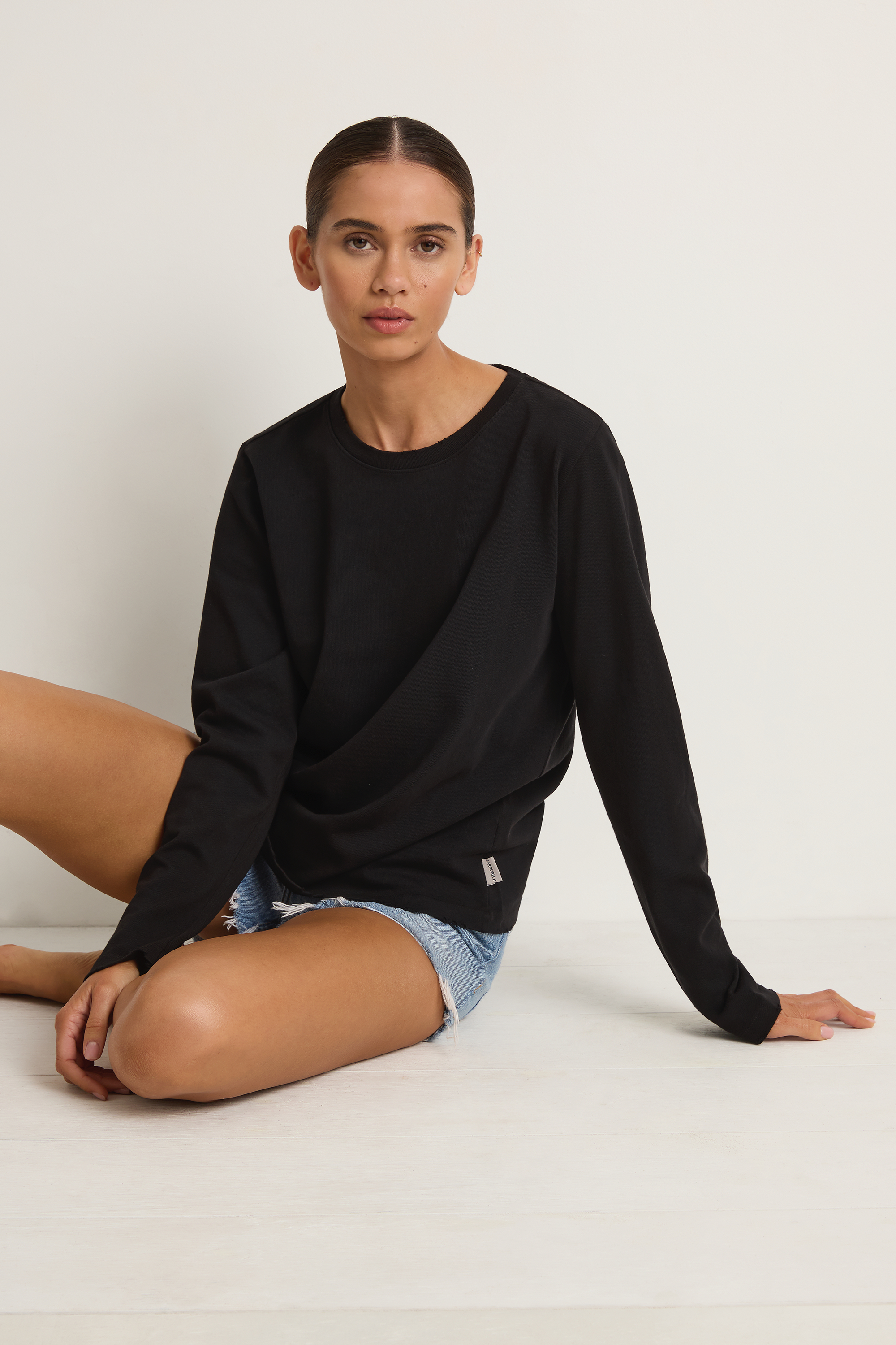 Le Bon Shoppe Everyday Long Sleeve Tee - True Black