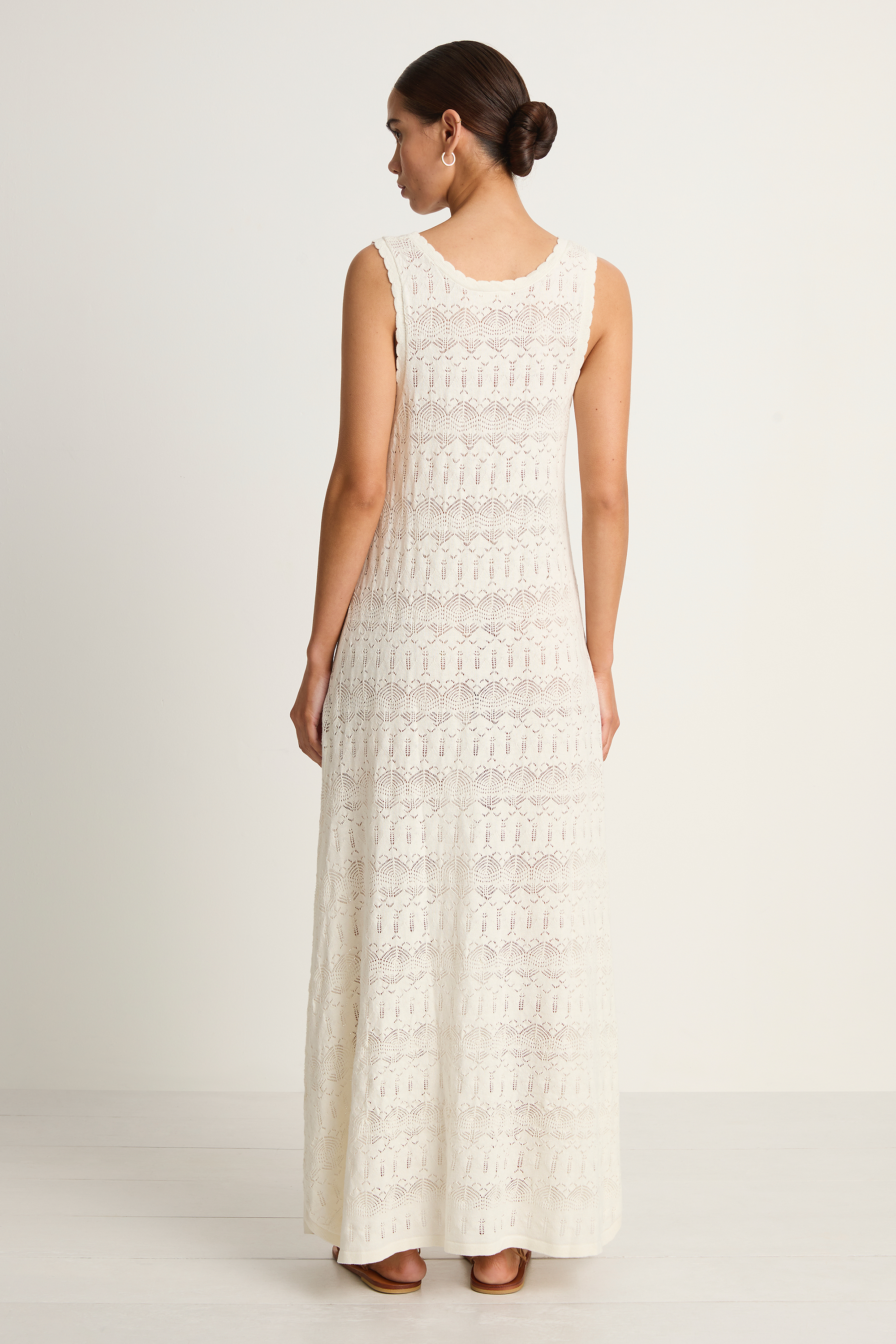 SPELL Siesta Maxi Dress - White Sand