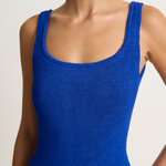 Hunza G Square Neck One Piece - Royal Blue