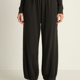 Le Bon Shoppe Pointelle Balloon Pants - Charcoal