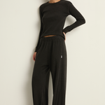 Le Bon Shoppe Pointelle Fundamental Tee - Charcoal