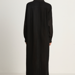 Raquel Allegra Gauze Caftan Shirt Dress - Black