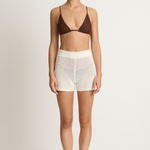 Peony Pointelle Short - Seashell