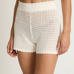 Peony Pointelle Short - Seashell