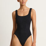 Hunza G Coverage Square Neck One Piece - Black
