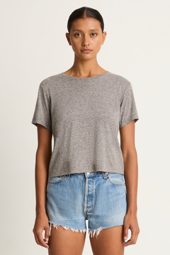 AMO Denim Babe Tee - Heather Grey