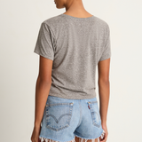 AMO Denim Babe Tee - Heather Grey