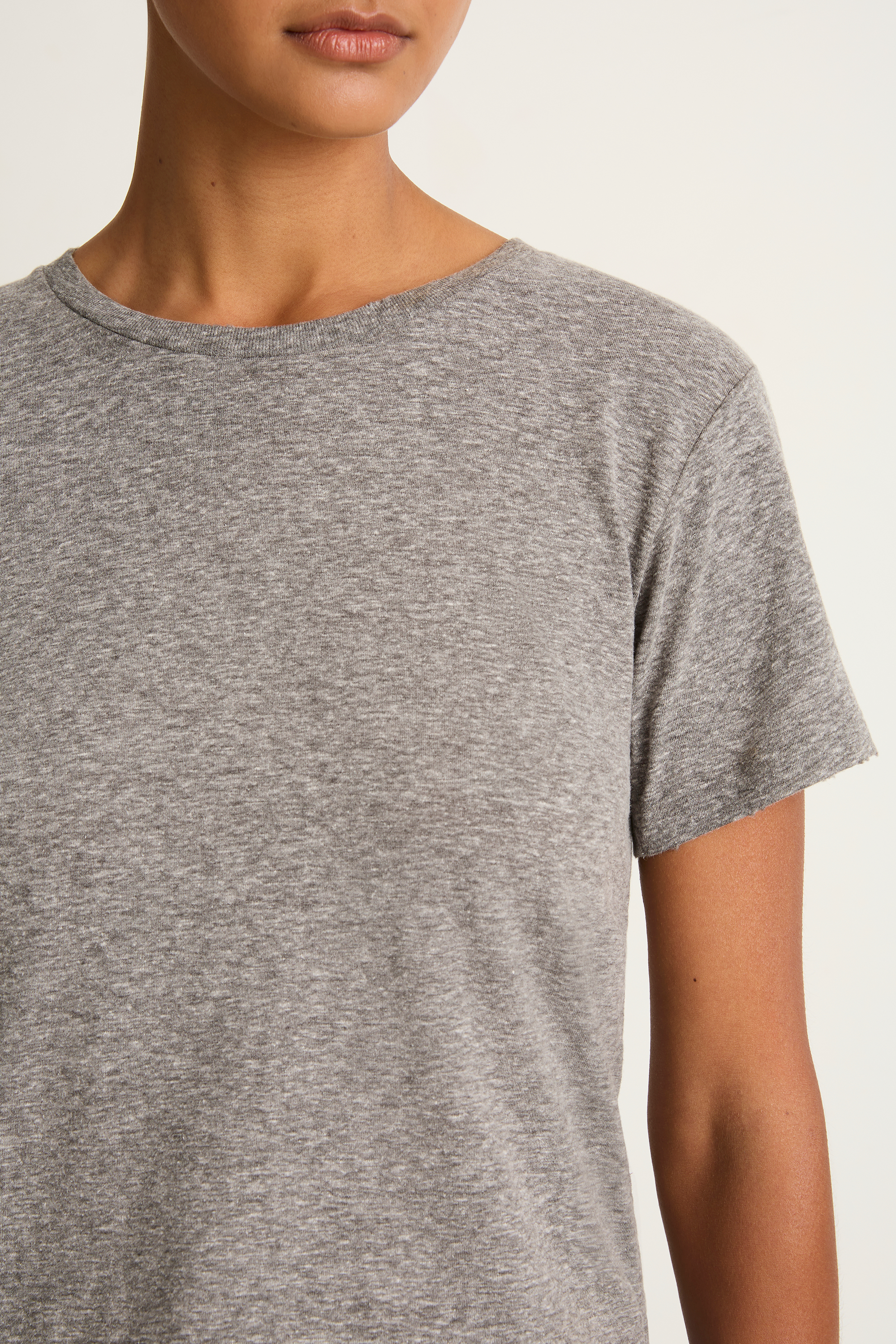 AMO Denim Babe Tee - Heather Grey