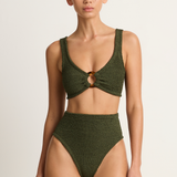 Hunza G Nadine Bikini - Metallic Khaki