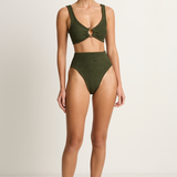 Hunza G Nadine Bikini - Metallic Khaki