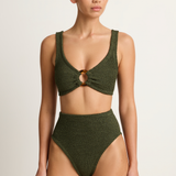 Hunza G Nadine Bikini - Metallic Khaki