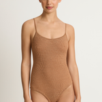 Hunza G Pamela One Piece - Metallic Cocoa
