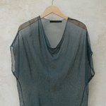 Elsa Esturgie Neige Draped Top - Kombu