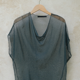 Elsa Esturgie Neige Draped Top - Kombu