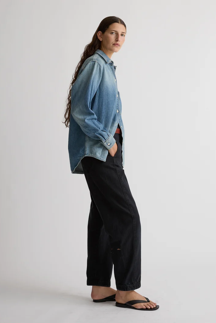 Shaina Mote Essential Denim Button Down - Vintage Indigo