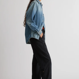 Shaina Mote Essential Denim Button Down - Vintage Indigo