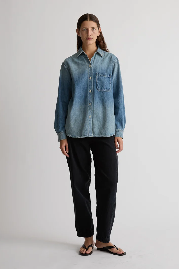 Shaina Mote Essential Denim Button Down - Vintage Indigo