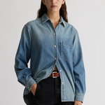 Shaina Mote Essential Denim Button Down - Vintage Indigo